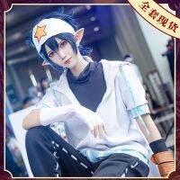 ใหม่ Bump World Leishi cos เสื้อผ้า雷狮 cos วิกผม Bump World Leishi cosplay เสื้อผ้าประจำวันเว้า