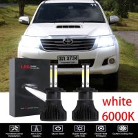 ชุดหลอดไฟหน้า 6000K สีขาว สําหรับ HILUX vigo 2005-2015 2 ชิ้น NEW