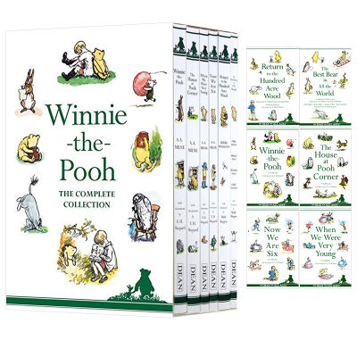 English original Winnie the Pooh Winnie the Pooh 6-volume boxed classic novels for teenagers