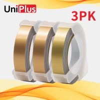 【Worth-Buy】 Mongo MALL UniPlus 3PK 9มม.3D Label Tape ใช้งานร่วมกับ Dymo 3D ลายนูนเทป Motex E101 E202 E303 E404 1610 Dymo Label Maker DIY สติกเกอร์