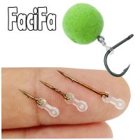 【YF】✐∈◑  12pcs Metal Bait Spike Carp Fishing Accessories Boilies Pin with Rubber Corn Ronnie Hair Rig Feeder Tackle