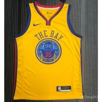 2019 XS Available New Season Mens Golden State Warriors 35# Kevin Durant NBA Hot Heat Press Pressing Basketball Jersey