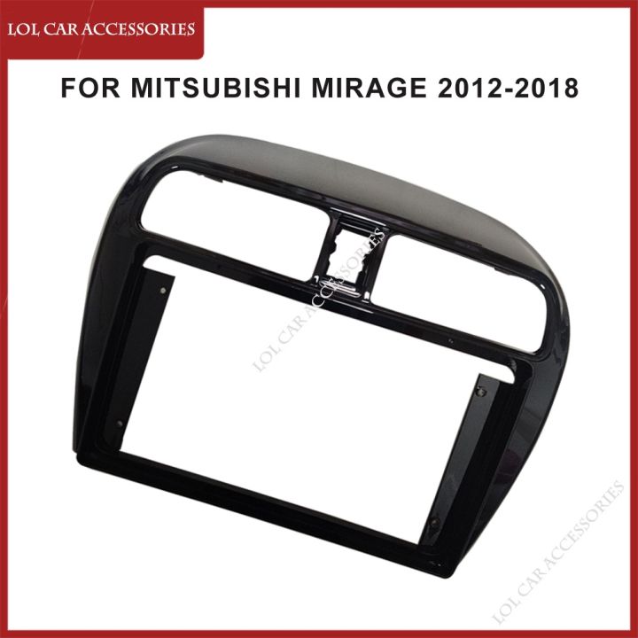 กรอบเครื่องเล่น-dvd-gps-mp5-android-2-din-9-นิ้ว-สําหรับ-mitsubishi-mirage-2012-2018