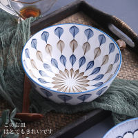 2021 New 8-inch Japanese-style High-temperature Ramen Bowl Blue And White Porcelain Tableware Underglaze Colored Pottery