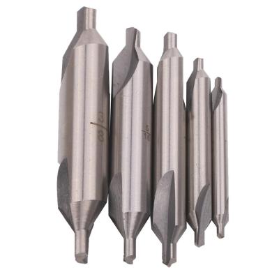 HH-DDPJ5pcs A-type Double Ended Hss Center Drill Set Combined Spotting Countersink Bit Mill Lathe
