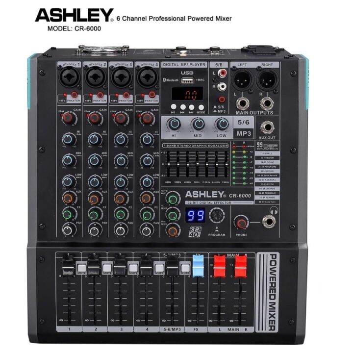 power mixer ashley cr6000 cr 6000 6 channel original Lazada Indonesia