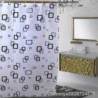 【hot】✚▲  High-end home decoration shower curtain waterproof thick box PEVA 10 silk hotel dedicated