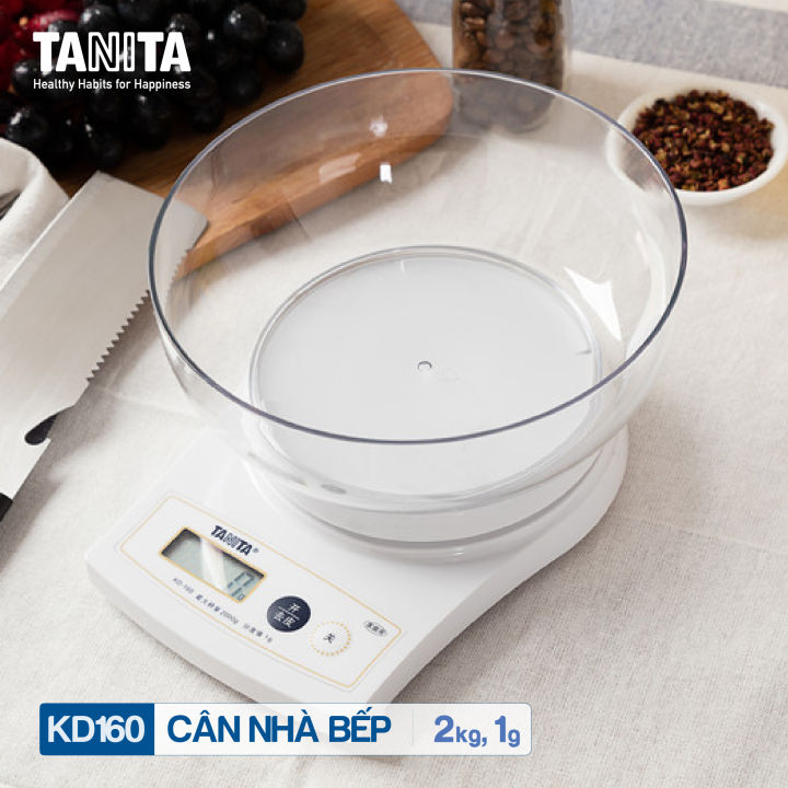 Cân nhà bếp điện tử tiểu ly TANITA KD160 nhập khẩu từ nhật bản được đánh giá cao về độ chính xác và tính năng. Nhấp vào hình ảnh để biết thêm chi tiết và trải nghiệm sản phẩm này.