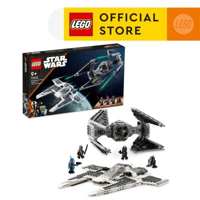 LEGO Star Wars 75348 Mandalorian Fang Fighter vs. TIE Interceptor (957 Pieces)