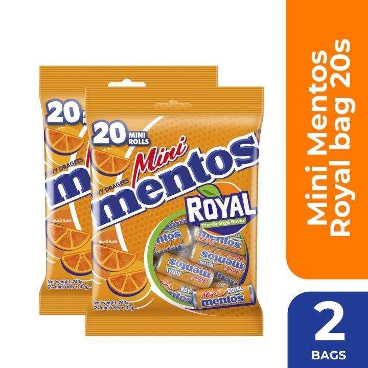 Mentos Mini Royal Rolls 20s - 2 Bags | Lazada PH