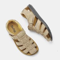 【CW】 Leather Men Sandals Beach Shoes