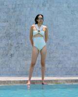 Fah Chak Woman Atika Swimsuit in Pearl 2-Piece ชุดว่ายน้ำ ชุดว่ายน้ำสีมุก