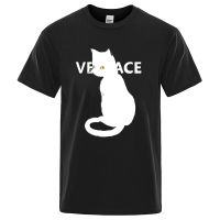 Fashion Top T-Shirt Anime Cat Print Cotton Short Sleeve Shirt For Men And Couples Loose Plus Size Y2K Clothing S-4XL-5XL-6XL