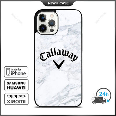 Callaway Golf Marble Phone Case for iPhone 14 Pro Max / iPhone 13 Pro Max / iPhone 12 Pro Max / XS Max / Samsung Galaxy Note 10 Plus / S22 Ultra / S21 Plus Anti-fall Protective Case Cover
