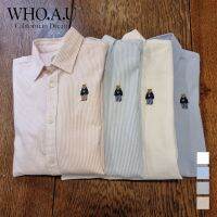 COD DSFERTRETRE [WHO.A.U] W Steve Embroidery Oxford Shirt WHYABB791U / WHYAB2191U