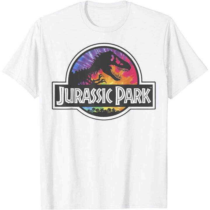 Jurassic Park Classic Logo Tie Dye Graphic T Shirt Lazada Ph 0721