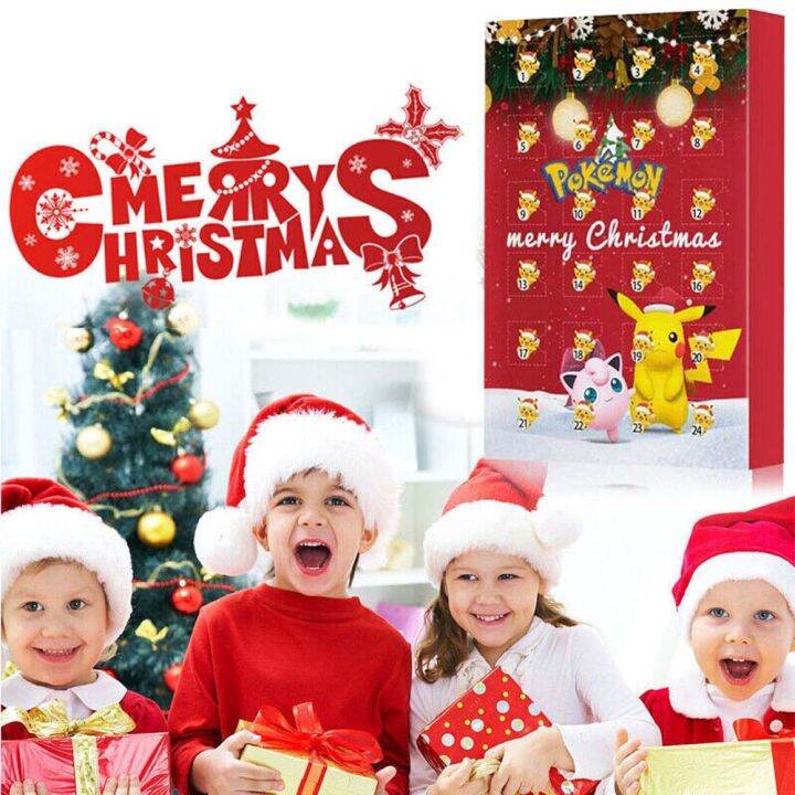 kids-blind-box-toy-model-dolls-children-gift-pokemo-character-theme-christmas-2023-advent-calendar-christmas-kids-toy-24pcs-present-pikachu-tide-play-blind-bag-desktop-toy-surprise-box-birthday-gift-x