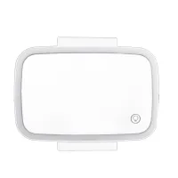 Car Visor Vanity Mirror with LED Lights Built-in Lithium Battery Touch Sensor Rechargeable