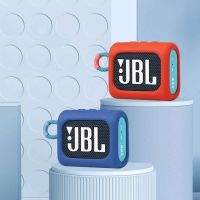 DUDAN กันน้ำครับ 1ชิ้น สำหรับ JBL GO3 อุปกรณ์เสริมลำโพง กันฝุ่น ยืนขึ้น เคสป้องกัน เคสซิลิโคน กระเป๋าใส่ลำโพง เคสกันกระแทก