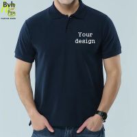 Design/logotipo personalizado camisa personalidade logotipo dos homens e das mulheres de manga curta camisa polo casual de verão camisa de publicidade