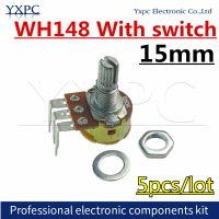 【CW】 5pcs WH148 3pin Potentiometer with 1K 5K 10K 20K 50K 100K 250K 500K 1M Ohm amplifier volume