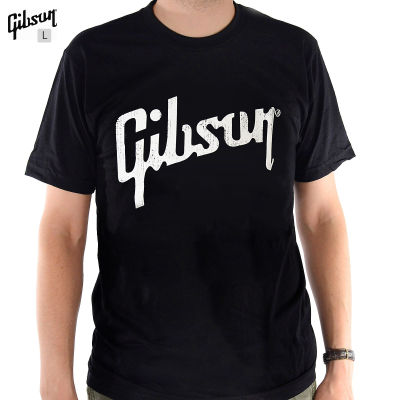 Gibson  เสื้อคอกลม เสื้อ Gibson Logo T-Shirt แขนสั้น ของแท้ ผ้า Cotton 100%