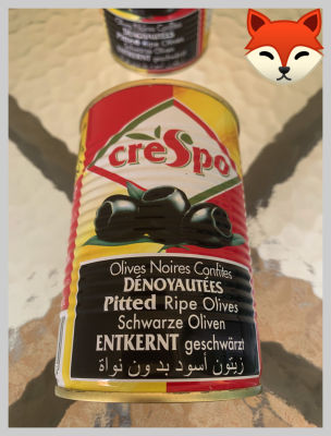 { CRESPO } Pitted Ripe Olives in brine Size 387 g.