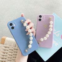 เคสโทรศัพท์มือถือไข่มุกสร้อยข้อมือ เคสiPhone12 Pro เคสไอโฟน7พลัส X เคสไอโฟน11 6 XS เคสi12 7/8 plus13 13pro 13promax #645