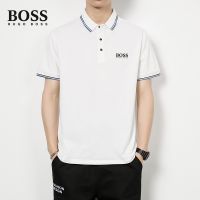 The New Polo BOSS Men and Women Trend Comfortable Short Sleeve Couple Outfit