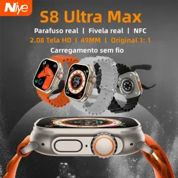 S8 Ultra Smart Watch Ultra IWO Series 8 49mm 2.0 inch Real HD Screen High  Refresh Men Sport Fitness Watch NFC Smartwatch 2023