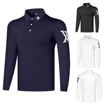 Golf clothes mens long-sleeved outdoor quick-drying breathable T-shirt sports loose polo shirt casual all-match Le Coq Master Bunny Odyssey Malbon Callaway1 Amazingcre Honma PEARLY GATES ◊♈❀