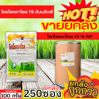 ? ?? สินค้ายกถัง ?? ไตรไซคลาโซล75 ดับบลิวพี (ไตรไซคลาโซล) ขนาด 100กรัมx250ซอง ป้องกันโรคไหม้ในนาข้าว