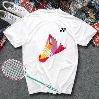 Yonex เสื้อยืดแขนสั้นผู้ชายผู้หญิง,เสื้อแจ็กเก็ตกีฬาแบดมินตัน Lin Dan แห้งเร็ว Kaus Training แข่งขัน