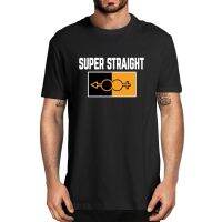 Super Straight Identity Vintage Mens Funny Mens Tshirt Streetwear Soft