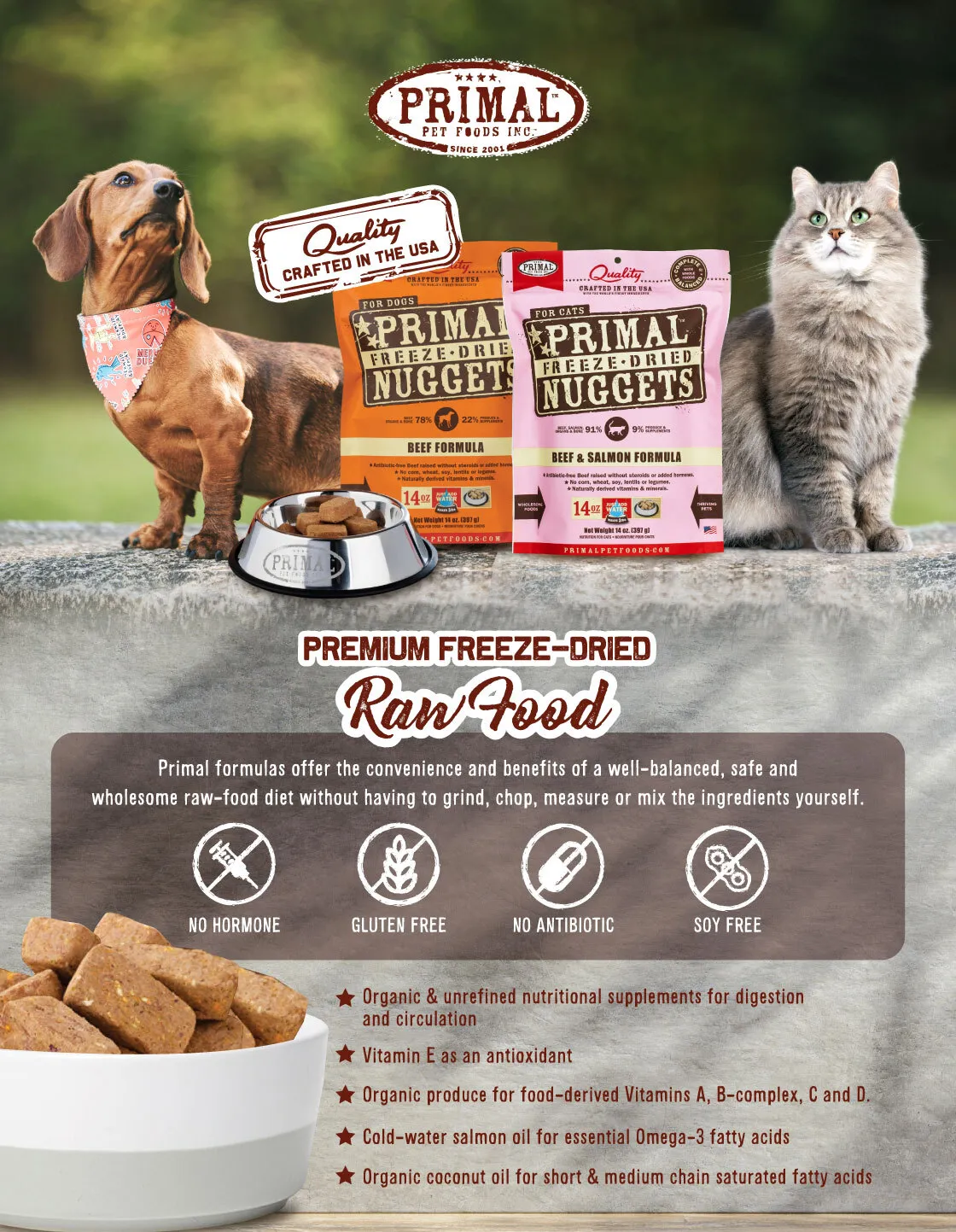 is primal dog food good for puppies