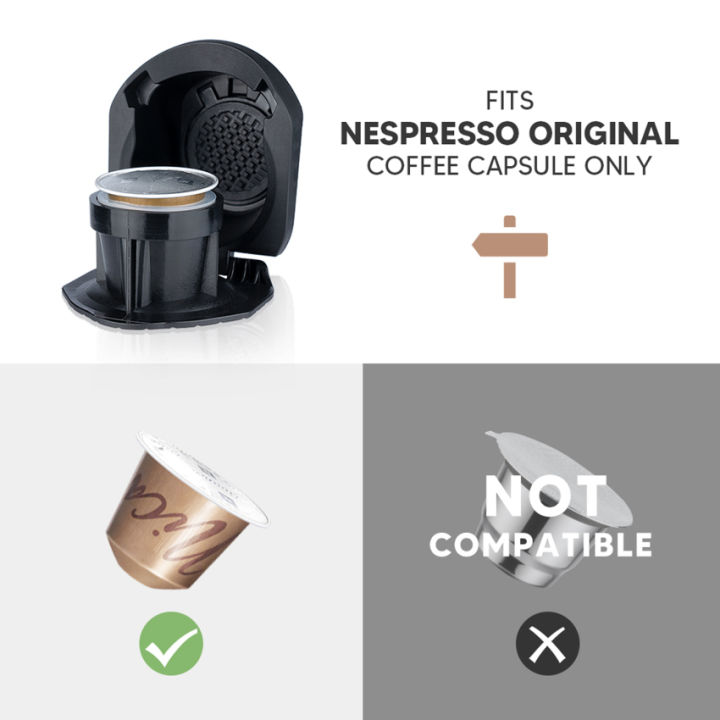 เครื่องเติมกาแฟแบบรีฟิลใช้ซ้ำได้อะแดปเตอร์แคปซูลสำหรับดอลซ์กัสโต-piccolo-xs-genio-s-ใช้ซ้ำได้แคปซูลกาแฟ-expresso
