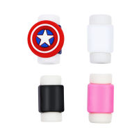 USB Cable Protection Sleeve Anti-Break Head Cute Cartoon Button Mobile Phone Charging Cable Protection Cover