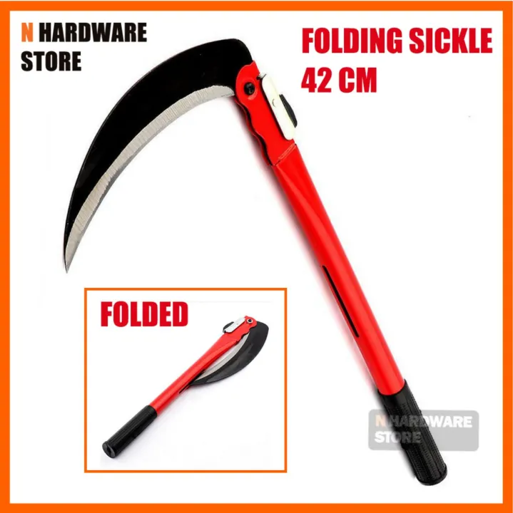 Steel Folding Sickle Hand Sickle Grass Cutting Tool 42cm Lazada PH