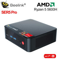 Beelink SER5 AMD Ryzen 5 5560U Windows 11คอมพิวเตอร์ขนาดเล็ก DDR4 16GB 500GB 32GB คอมพิวเตอร์เกมเดสก์ท็อป WIFI6 1เทราไบต์ SSD