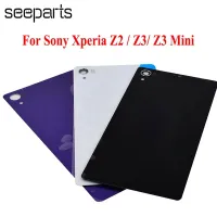 สำหรับ Sony Xperia Z2 D6543 D6503ที่อยู่อาศัยกระจกหลังสำหรับ Sony Xperia Z3 L55T Z3กะทัดรัดมินิ D5803ฝาปิดช่องฝาหลังปิดโทรศัพท์ด้านหลัง