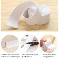 PEONY 3.2m PVC Sealing Tape Bathroom Wall Corner Seal Strip Waterproof Kitchen Sealant Tape Self Adhesive Sink EdgeMulticolor