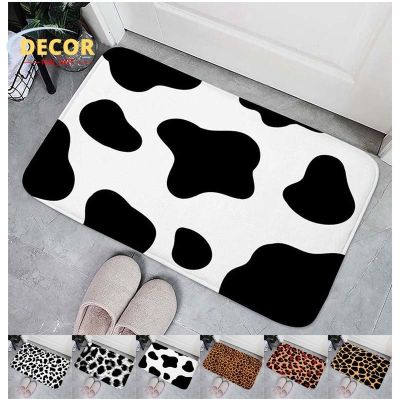 3D Dot Striped Mat Zebra Leopard Tiger Spot Doormat Anti-Slip Soft Carpet For Home Living Room Bedroom Bedside Decor Floor Rug