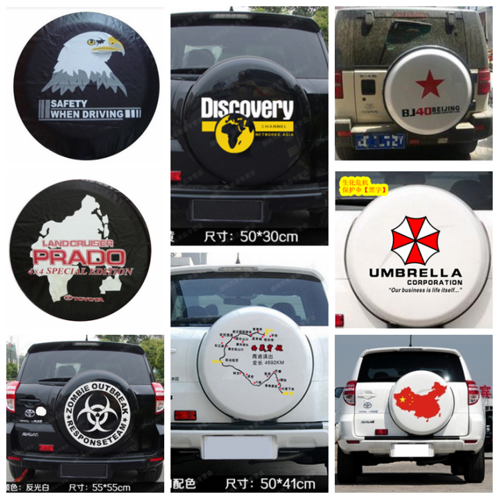 Car reflective spare tire stickers crosscountry wing Bo CRV Toyota