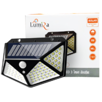 LUMIRA LSC-023 SOLAR WALL LIGHT 100SMD LE ไฟโซล่าล์เซลติดผนัง 100 LED โหมดอัจฉริยะ 100/1