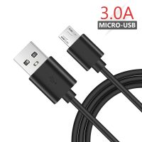 (SHANG LONG)0.25M 1M 1.5M 2M 3M 3A สีดำ USB Micro Cable Android Charge ซิงค์ข้อมูลชาร์จสายชาร์จสำหรับซัมซุง Huawei Xbox One