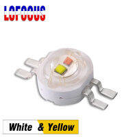 2*3W White + Yellow Double Color LED Chip Bicolor COB SMD Diode For DIY 3 6 W Watt LED Special Lighting Head Car Light Lamp