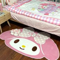 hot【DT】✘☽  Saniro Cinnamoroll Cartoon Kawaii Soft Fur Rugs Children Bedroom Room Floor Large 60x90cm