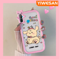 YIWESAN เคสสำหรับ Realme C3น่ารักสำหรับลูกสุนัขซิลิโคนนิ่มเคสมือถือสาวน่ารักป้องกันเลนส์หลายสีกันกระแทกทนทานต่อการตกและรอยขีดข่วน