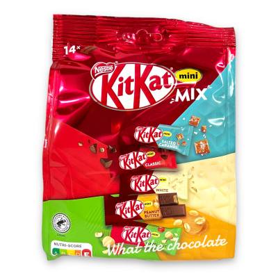 Kitkat mini mix คิทแคทรวม 4 รสในห่อเดียว (นำเข้าจากยุโรป)