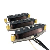 WK-Vintage 65 SSS Handwound Alnico 5 Guitar Pickups Grey Bottom Plate N/M/B For ST guitar well